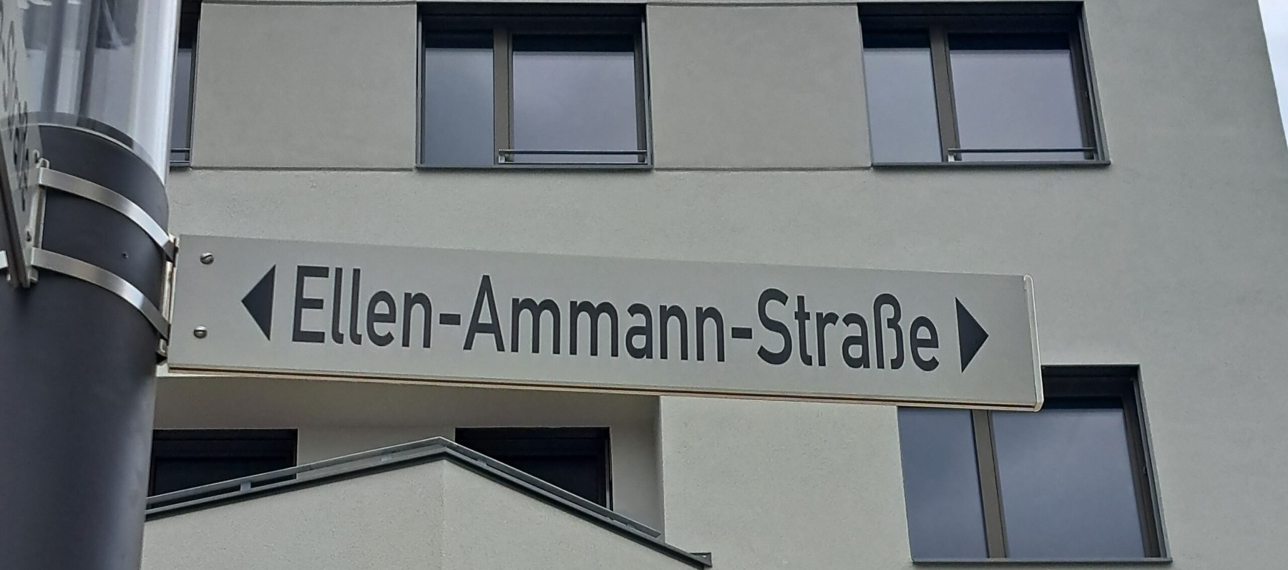 Straßenschild von der Ellen-Ammann-Straße in Bamberg